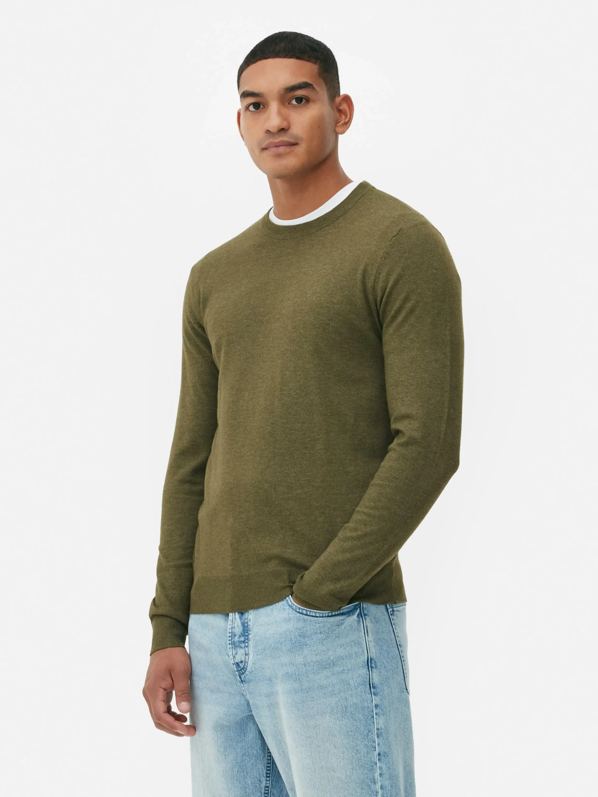 Pulls Et Gilets|Primark Pull En Maille Fine à Col Ras-du-cou Vert