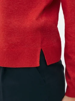 Pulls Et Gilets|Primark Pull En Maille Fine à Col Ras-du-cou Rouge