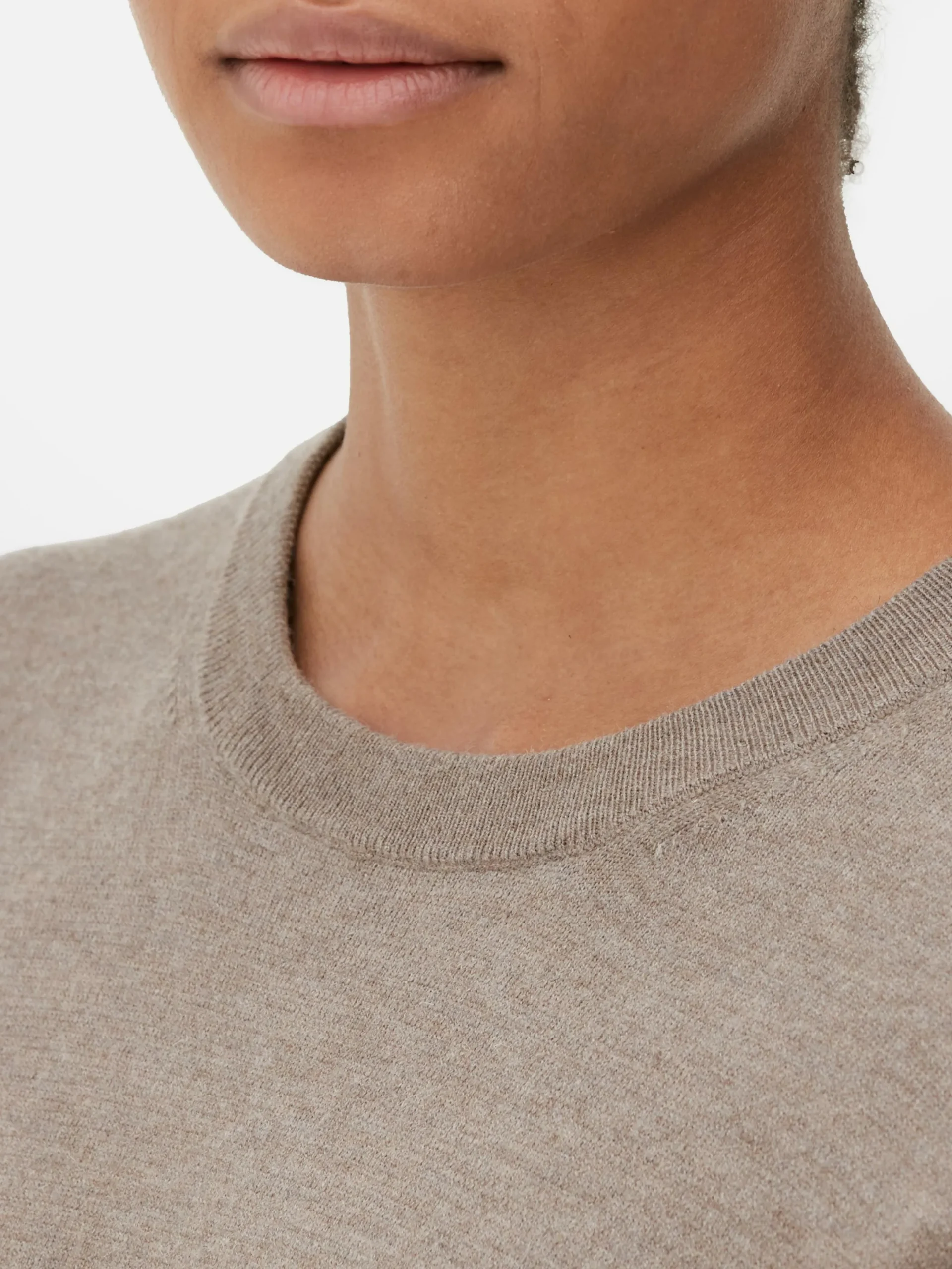 Pulls Et Gilets|Primark Pull En Maille Fine à Col Ras-du-cou Taupe