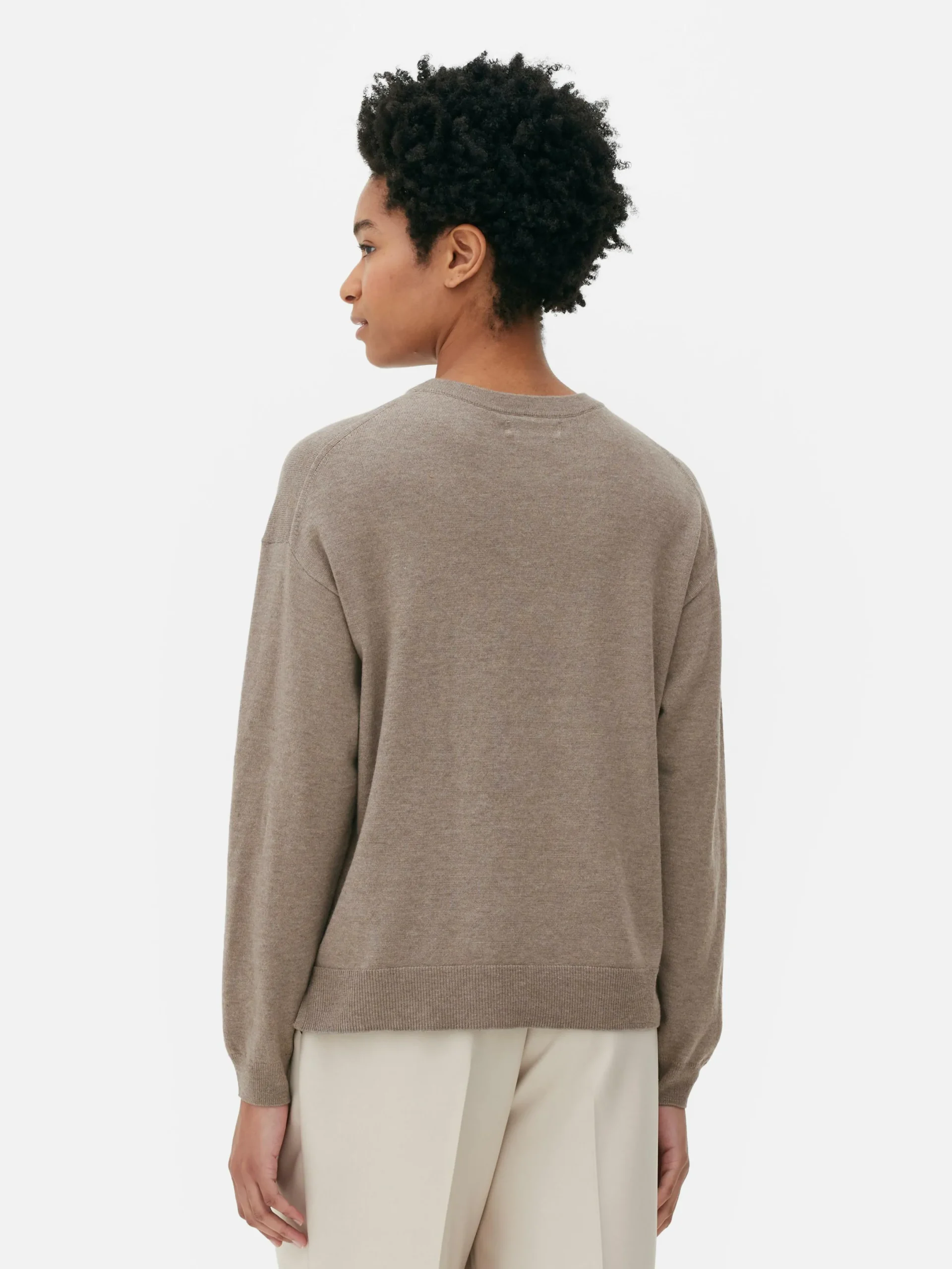 Pulls Et Gilets|Primark Pull En Maille Fine à Col Ras-du-cou Taupe