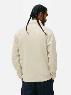 Pulls Et Gilets|Sweats À Capuche Et Sweat-Shirts|Primark Pull En Molleton à Col Zippé Écru
