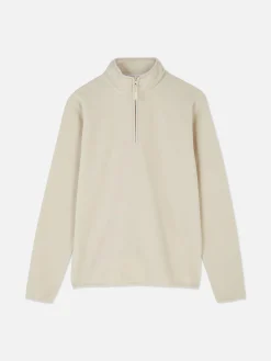 Pulls Et Gilets|Sweats À Capuche Et Sweat-Shirts|Primark Pull En Molleton à Col Zippé Écru