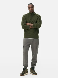 Pulls Et Gilets|Sweats À Capuche Et Sweat-Shirts|Primark Pull En Molleton à Col Zippé Kaki