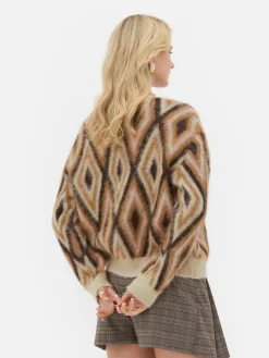 Pulls Et Gilets|Primark Pull En Tricot à Motif Losange Rita Ora Marron