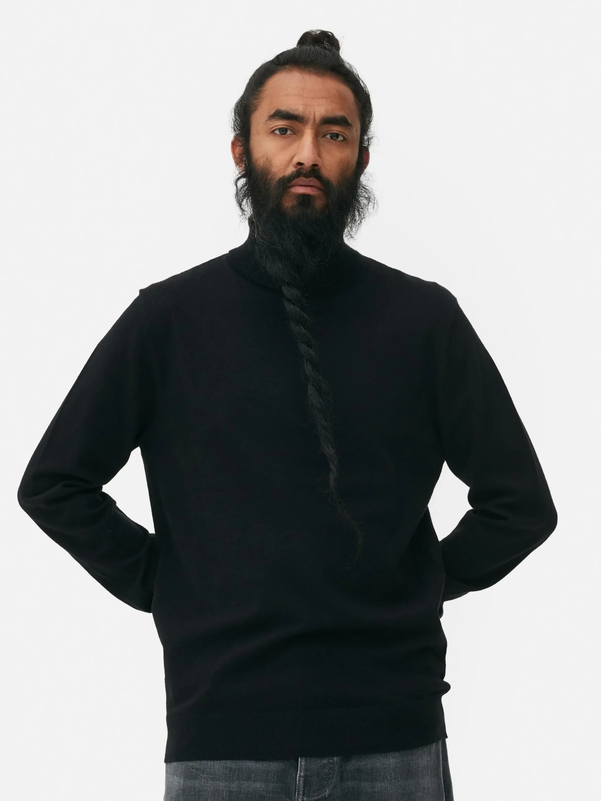 Pulls Et Gilets|Primark Pull Fine Maille à Col Roulé Noir