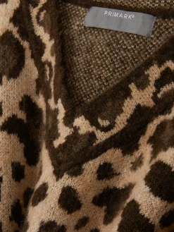 Pulls Et Gilets|Primark Pull Léopard à Col En V Multicolore