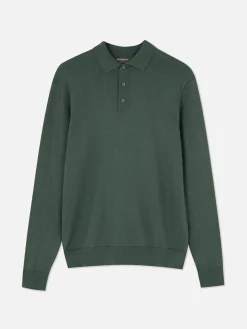 Pulls Et Gilets|Primark Pull Polo à Manches Longues Vert
