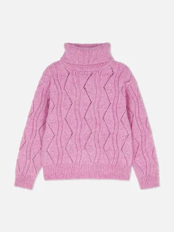 Pulls Et Gilets|Primark Pull Tricoté à Col Roulé Rose