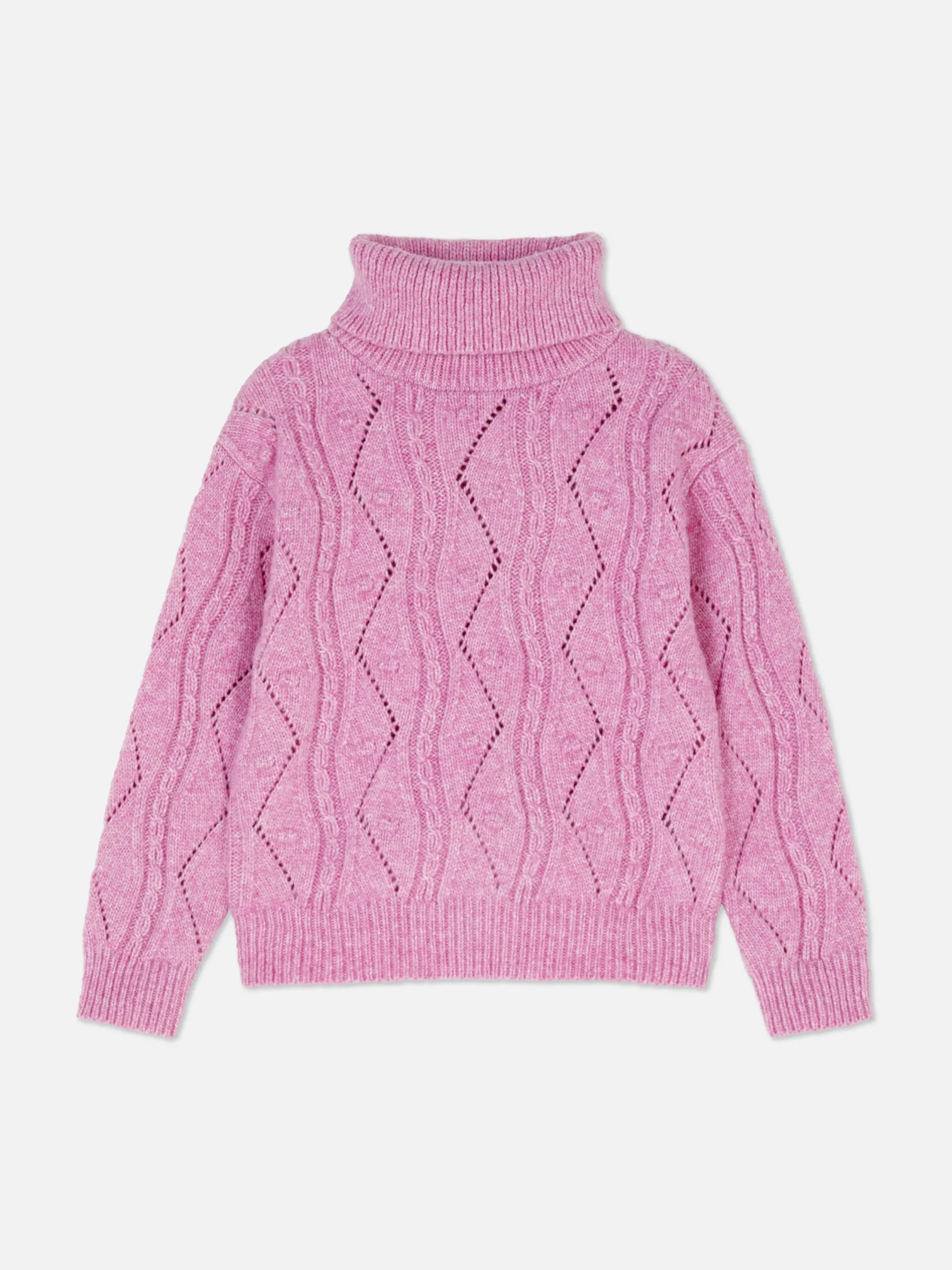 Pulls Et Gilets|Primark Pull Tricoté à Col Roulé Rose