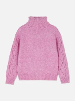 Pulls Et Gilets|Primark Pull Tricoté à Col Roulé Rose