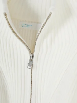 Pulls Et Gilets|Primark Pull Tricoté à Encolure Zippée Blanc