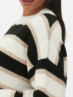 Pulls Et Gilets|Primark Pull Tricoté Avec Manches à Revers Beige