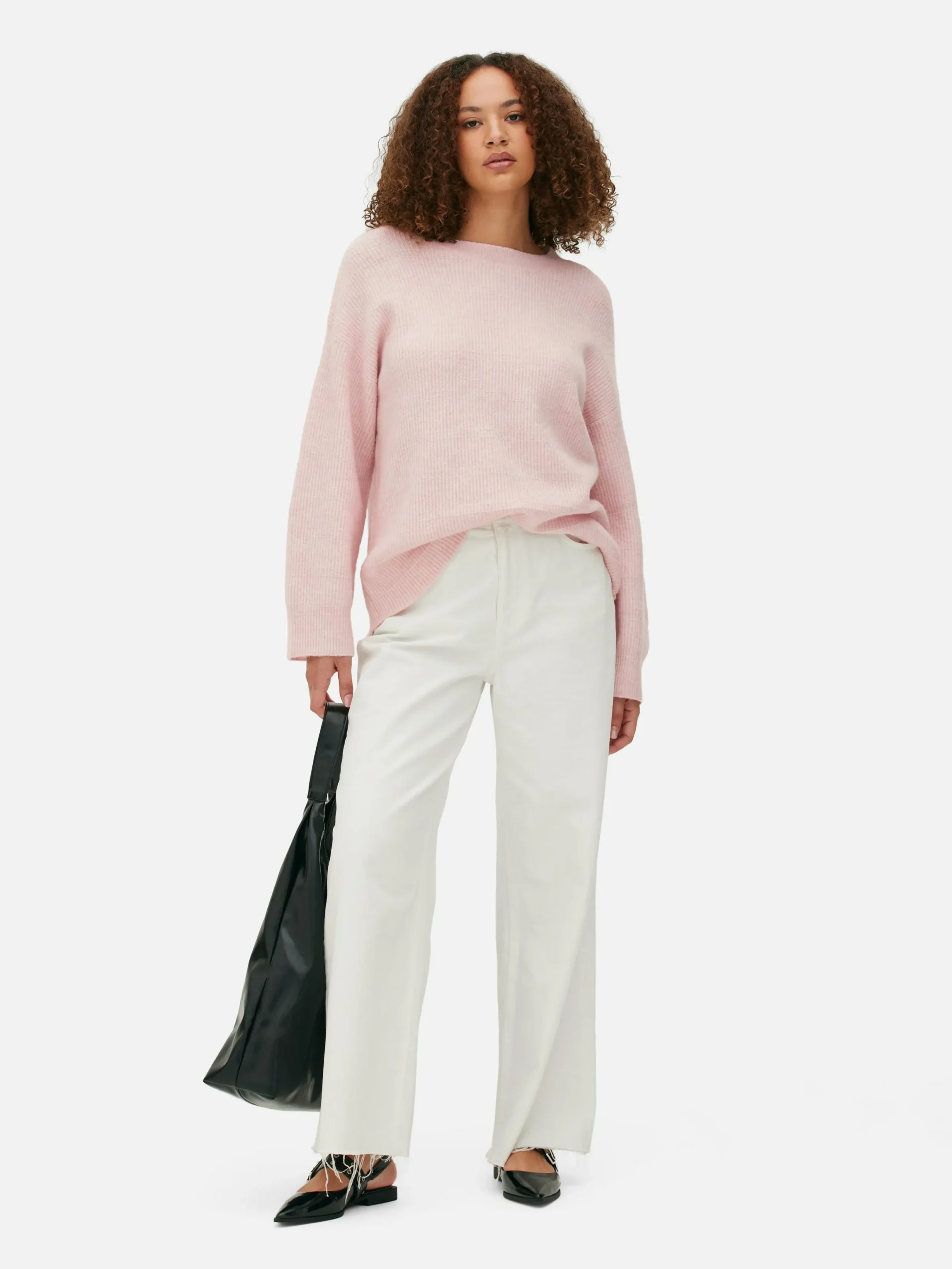 Pulls Et Gilets|Primark Pull Tricoté Avec Manches à Revers Rose