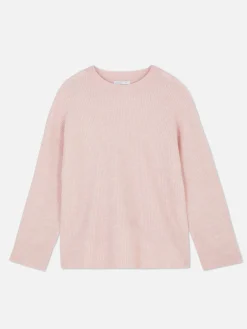 Pulls Et Gilets|Primark Pull Tricoté Avec Manches à Revers Rose