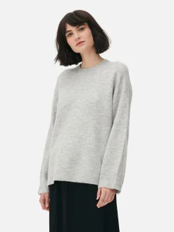 Pulls Et Gilets|Primark Pull Tricoté Avec Manches à Revers Gris
