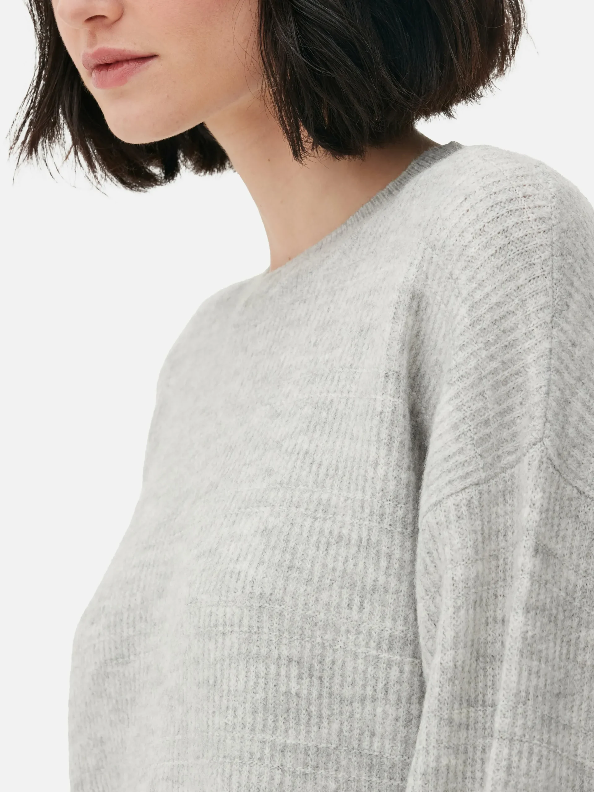 Pulls Et Gilets|Primark Pull Tricoté Avec Manches à Revers Gris