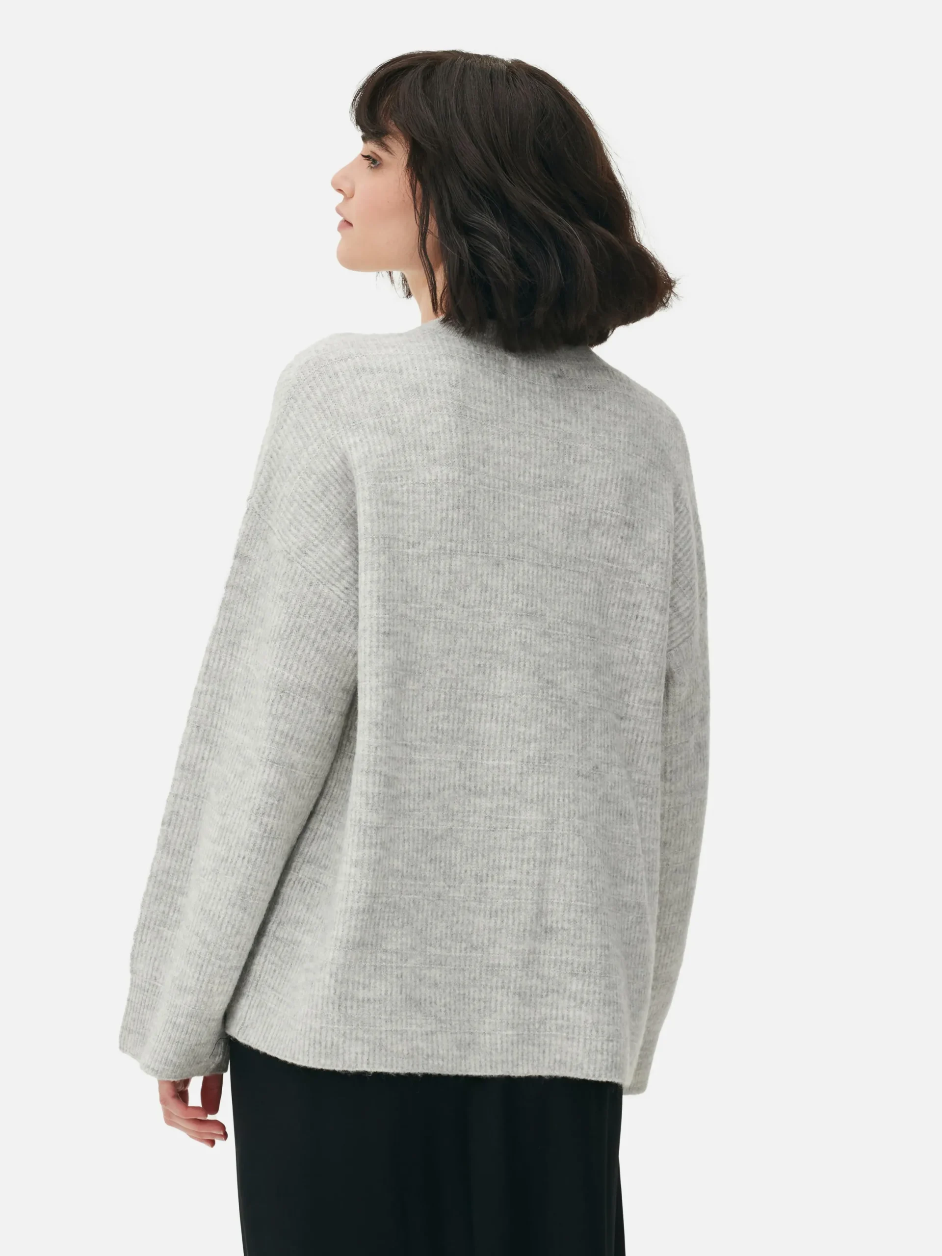 Pulls Et Gilets|Primark Pull Tricoté Avec Manches à Revers Gris