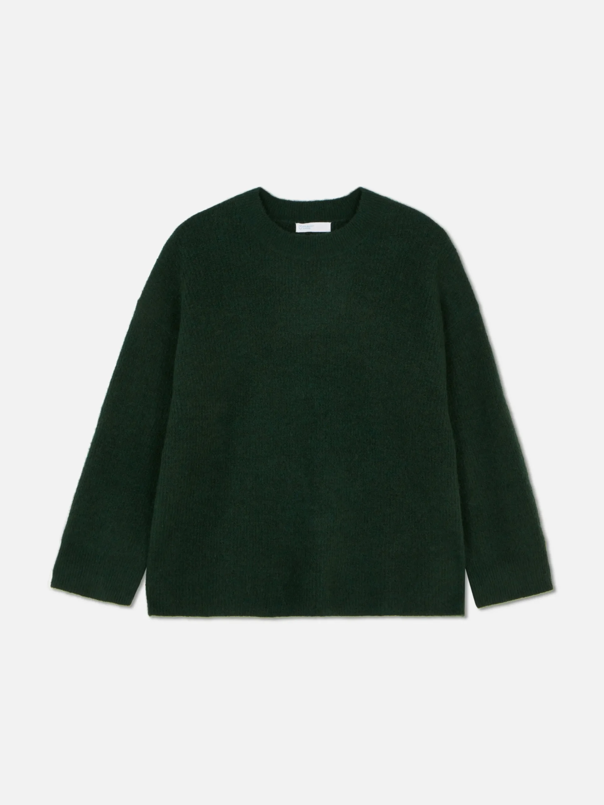 Pulls Et Gilets|Primark Pull Tricoté Avec Manches à Revers Vert foncé