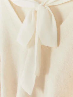 Pulls Et Gilets|Primark Pull Tricoté Avec Nœud Dans Le Dos Ivoire