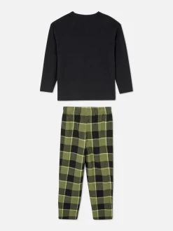 Pyjamas Et Vêtements De Nuit|Primark Pyjama à Carreaux Noir