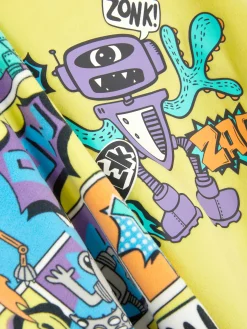 Pyjamas Et Vêtements De Nuit|Primark Pyjama à Imprimé Robot Citron vert