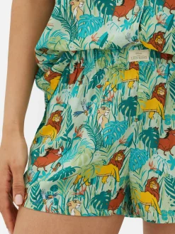 Ensembles Pyjamas|Primark Pyjama à Manches Courtes Tissé Disney Le Roi Lion Vert