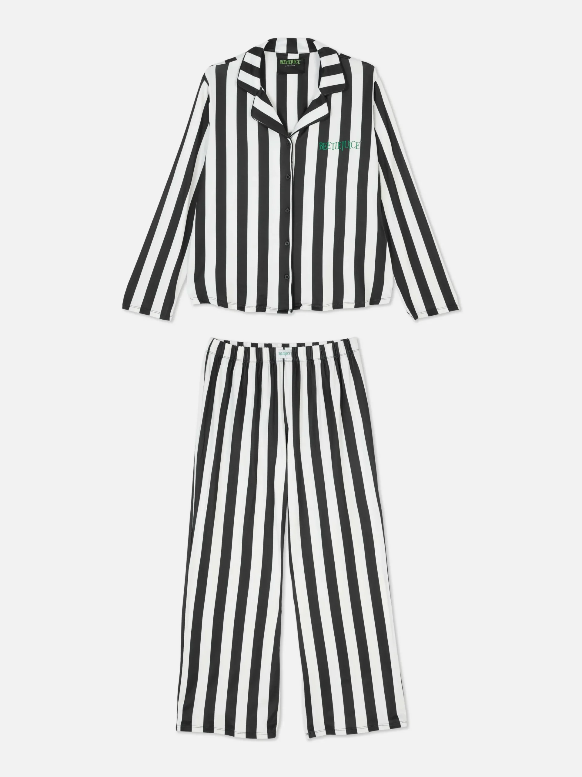 Beetlejuice|Tout Halloween|Primark Pyjama à Rayures Beetlejuice Noir/Blanc