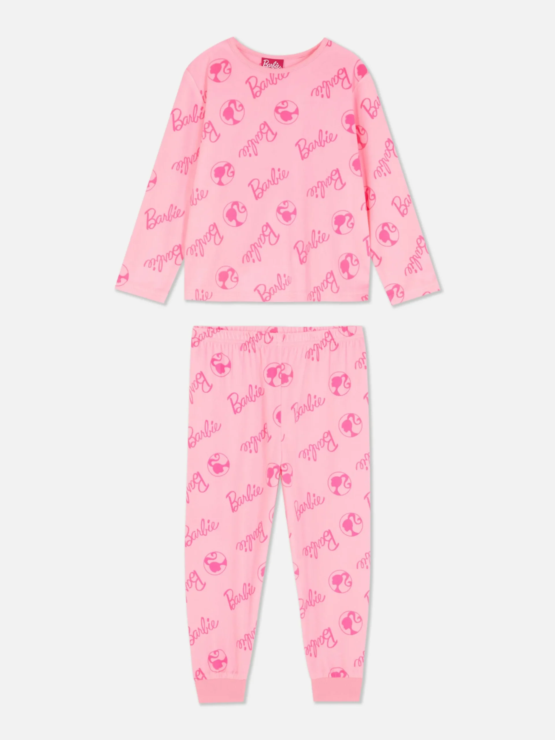 Pyjamas Et Vêtements De Nuit|Primark Pyjama Barbie En Tissu Minky Rose