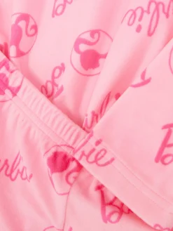 Pyjamas Et Vêtements De Nuit|Primark Pyjama Barbie En Tissu Minky Rose