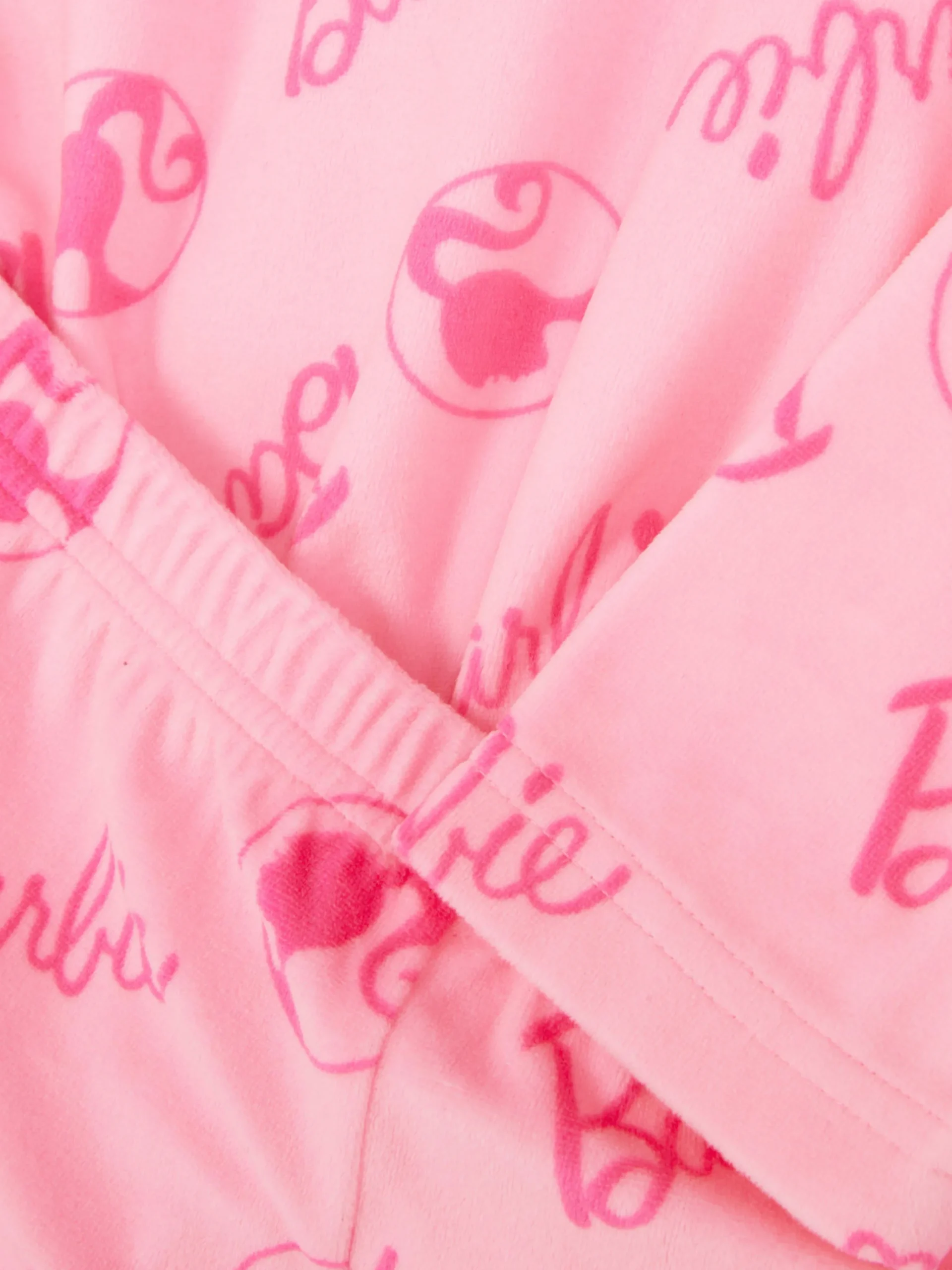Pyjamas Et Vêtements De Nuit|Primark Pyjama Barbie En Tissu Minky Rose