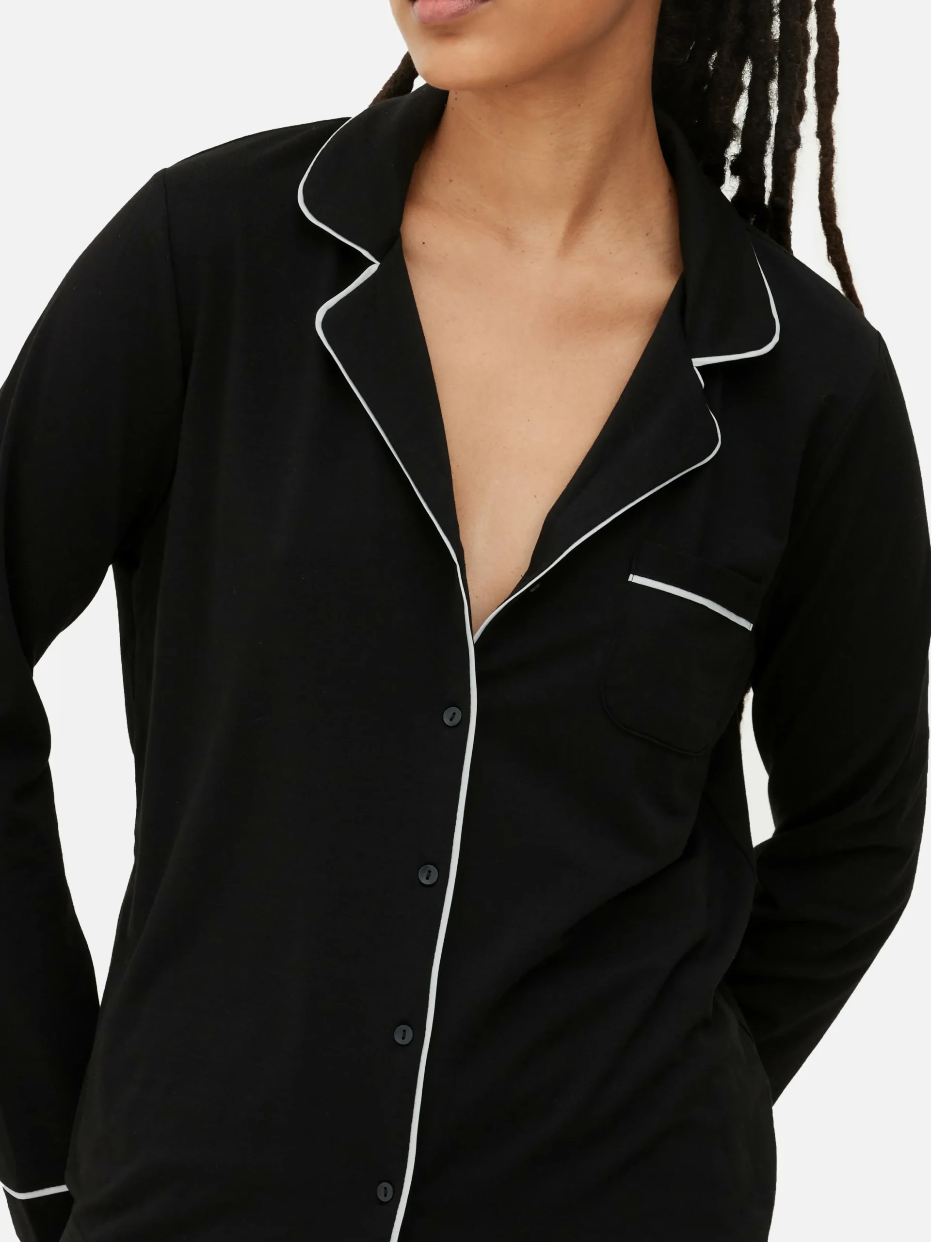 Ensembles Pyjamas|Primark Pyjama Boyfriend En Jersey Noir