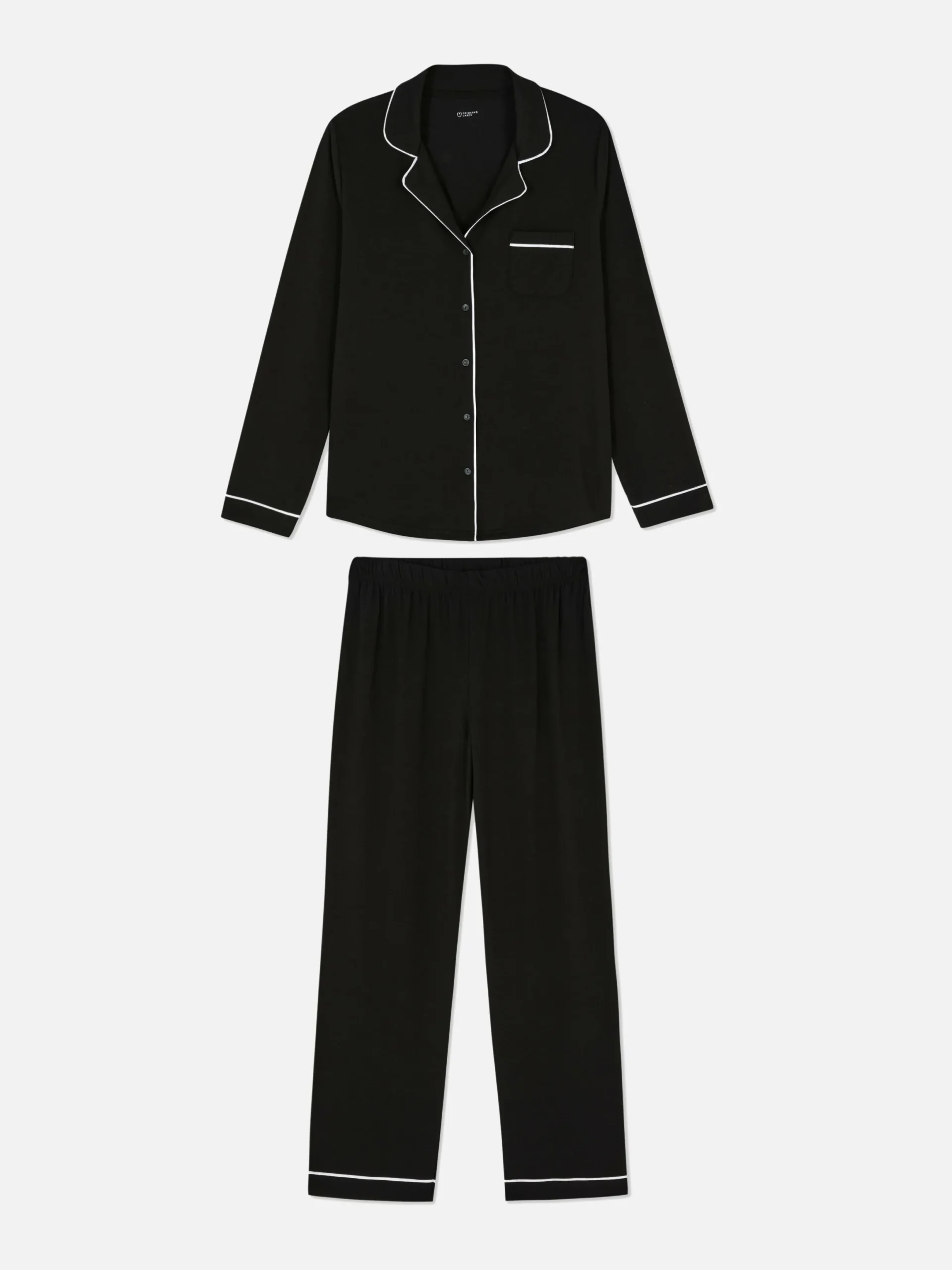 Ensembles Pyjamas|Primark Pyjama Boyfriend En Jersey Noir