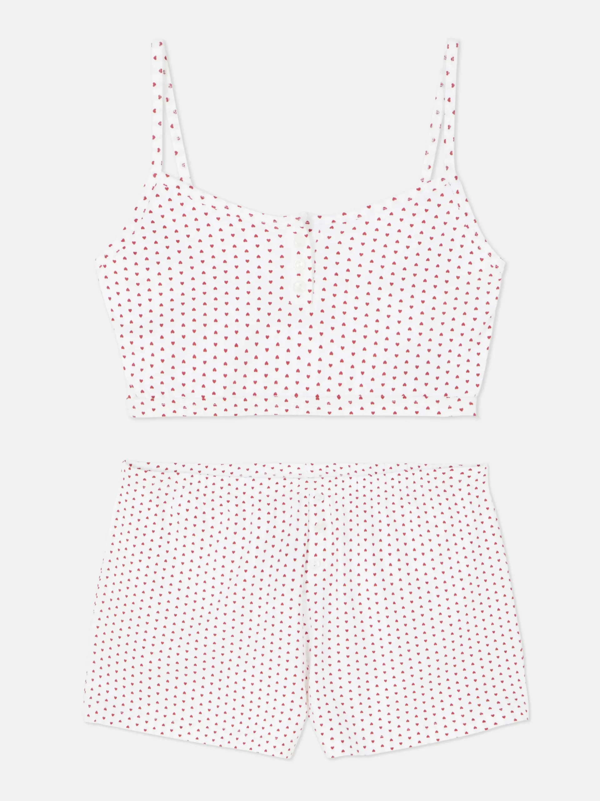 Ensembles Pyjamas|Primark Pyjama Caraco Court Et Short Ivoire
