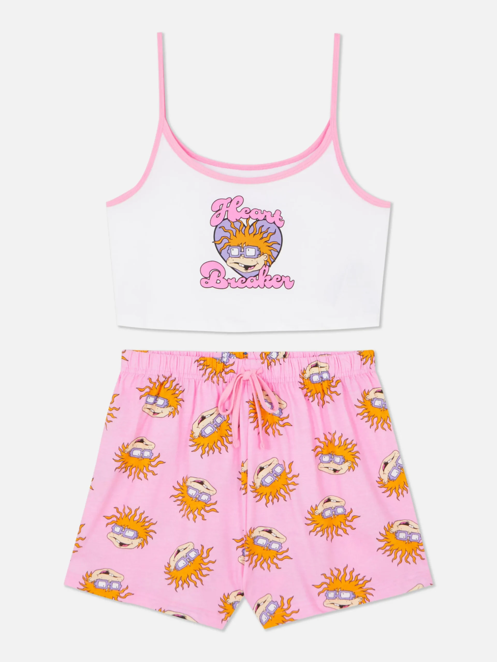 Ensembles Pyjamas|Primark Pyjama Caraco Court Les Razmoket Rose