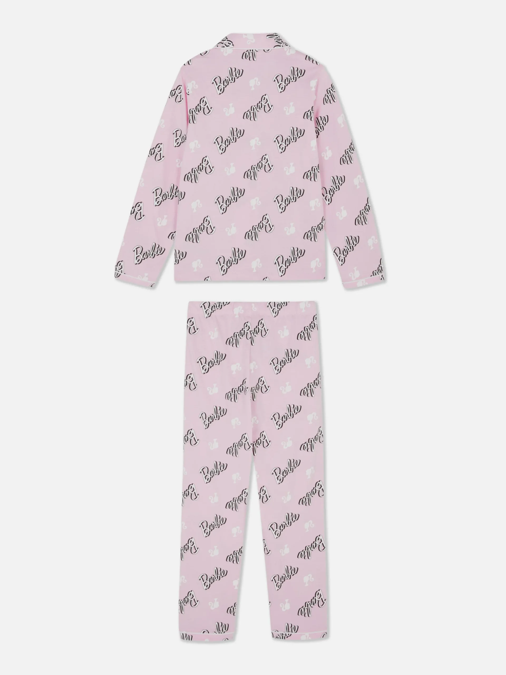 Pyjamas Et Vêtements De Nuit|Primark Pyjama Chemise à Manches Longues Barbie Rose