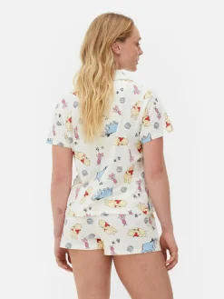 Ensembles Pyjamas|Primark Pyjama Chemise Et Short Disney Winnie L'ourson Ivoire