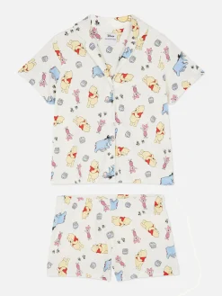 Ensembles Pyjamas|Primark Pyjama Chemise Et Short Disney Winnie L'ourson Ivoire