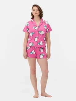 Ensembles Pyjamas|Primark Pyjama Chemise Et Short 50e Anniversaire Hello Kitty Rose vif