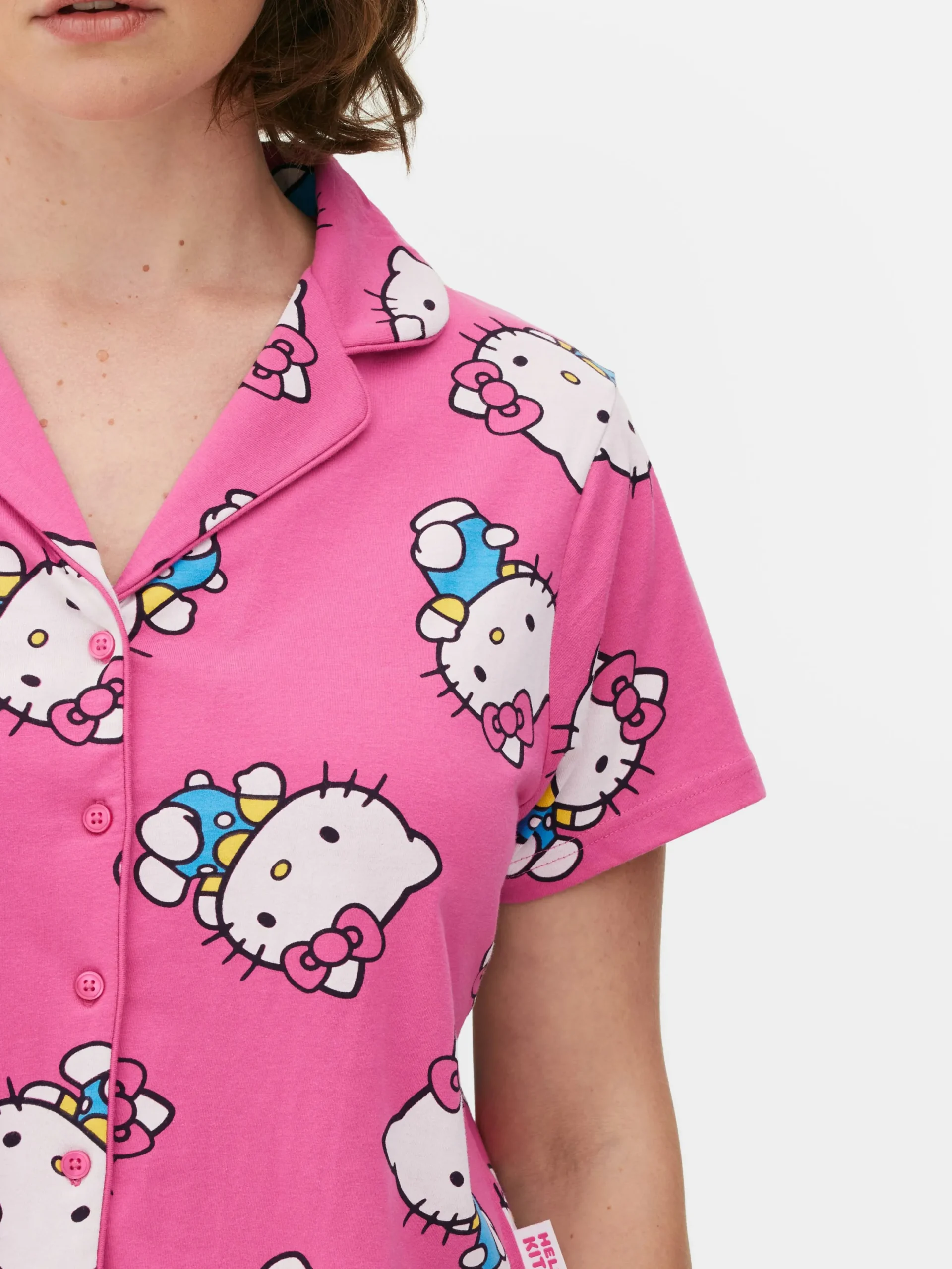 Ensembles Pyjamas|Primark Pyjama Chemise Et Short 50e Anniversaire Hello Kitty Rose vif