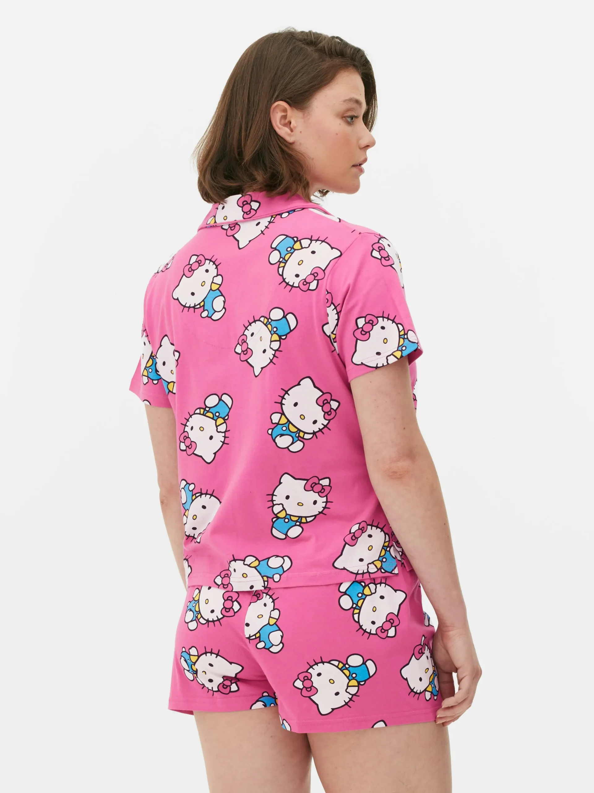 Ensembles Pyjamas|Primark Pyjama Chemise Et Short 50e Anniversaire Hello Kitty Rose vif