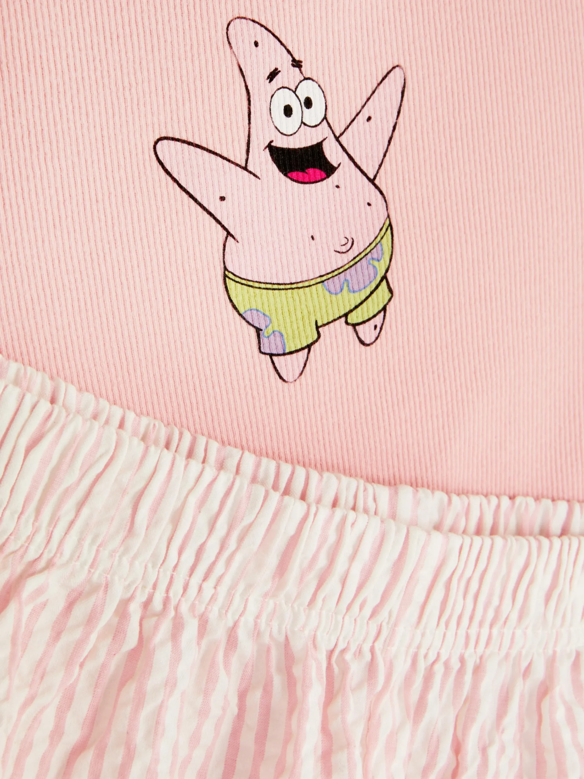 Ensembles Pyjamas|Primark Pyjama Débardeur Et Short Bob L'éponge Femme Rose