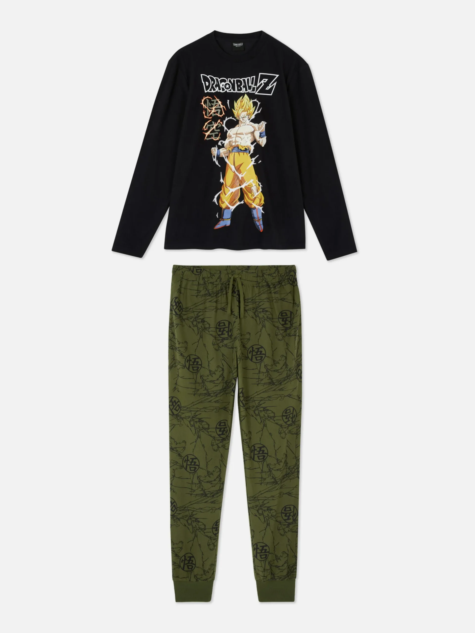 Pyjamas|Primark Pyjama Dragon Ball Z Super Saiyan Goku Noir