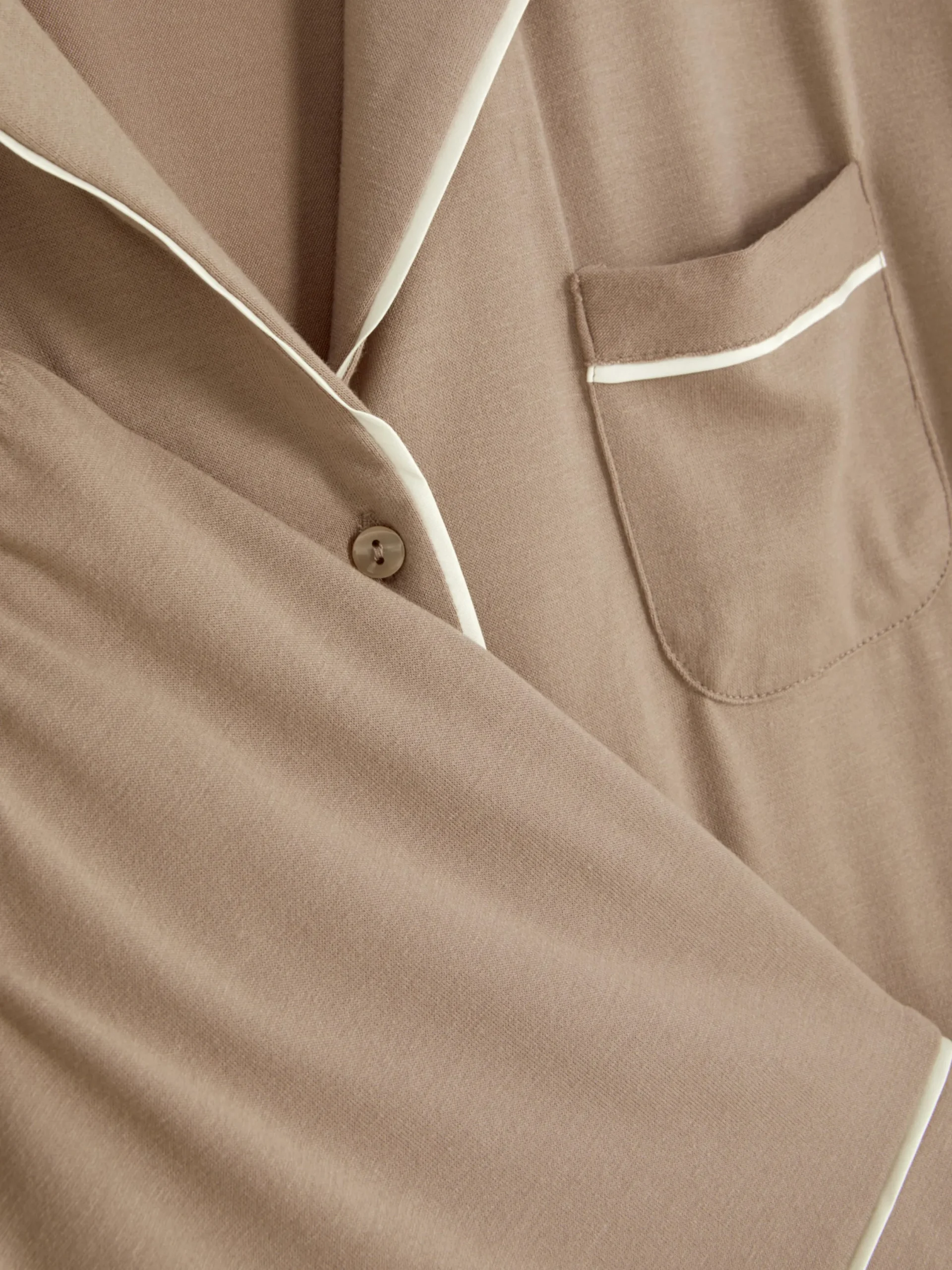Ensembles Pyjamas|Primark Pyjama En Jersey à Manches Courtes Moka