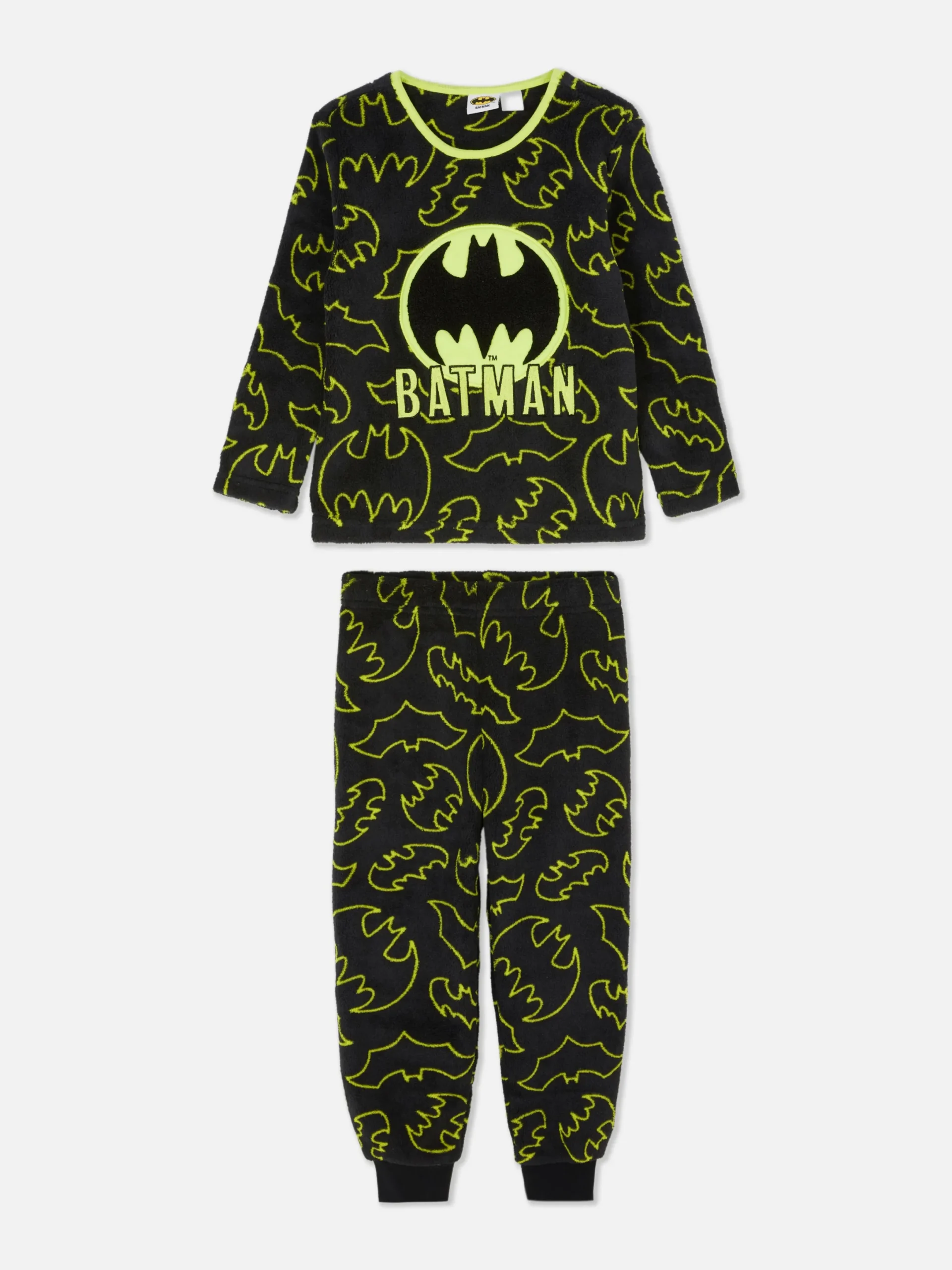Pyjamas Et Vêtements De Nuit|Primark Pyjama En Molleton à Logo Batman Noir