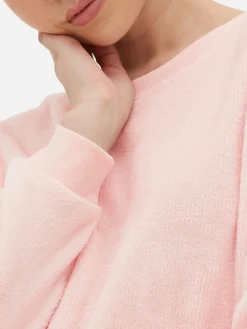 Ensembles Pyjamas|Primark Pyjama En Molleton à Manches Longues Rose