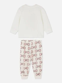 Pyjamas Et Vêtements De Nuit|Primark Pyjama En Molleton à Manches Longues Disney Les Aristochats Marie Écru