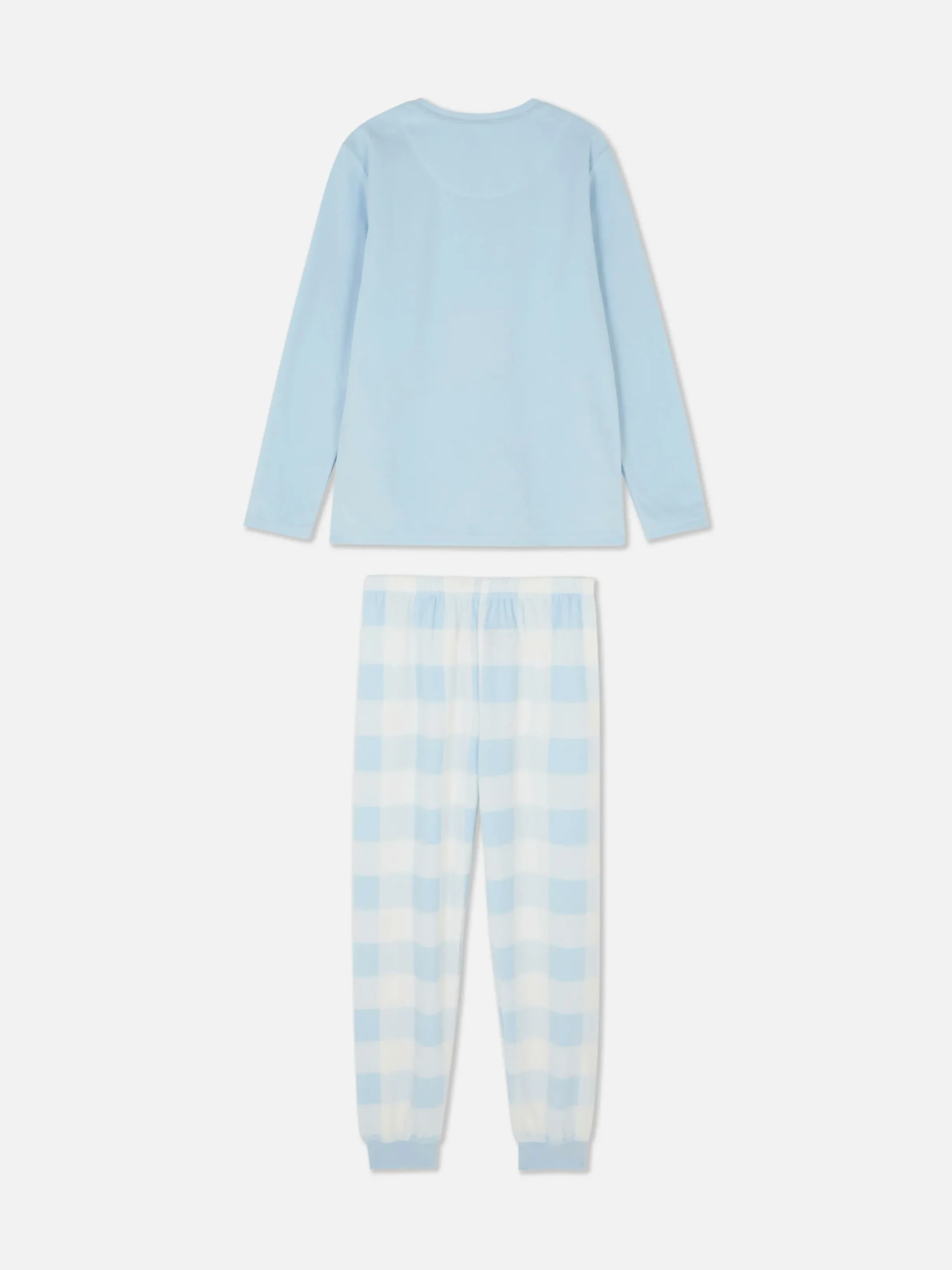 Pyjamas Et Vêtements De Nuit|Primark Pyjama En Molleton à Motif Pop-corn Bleu