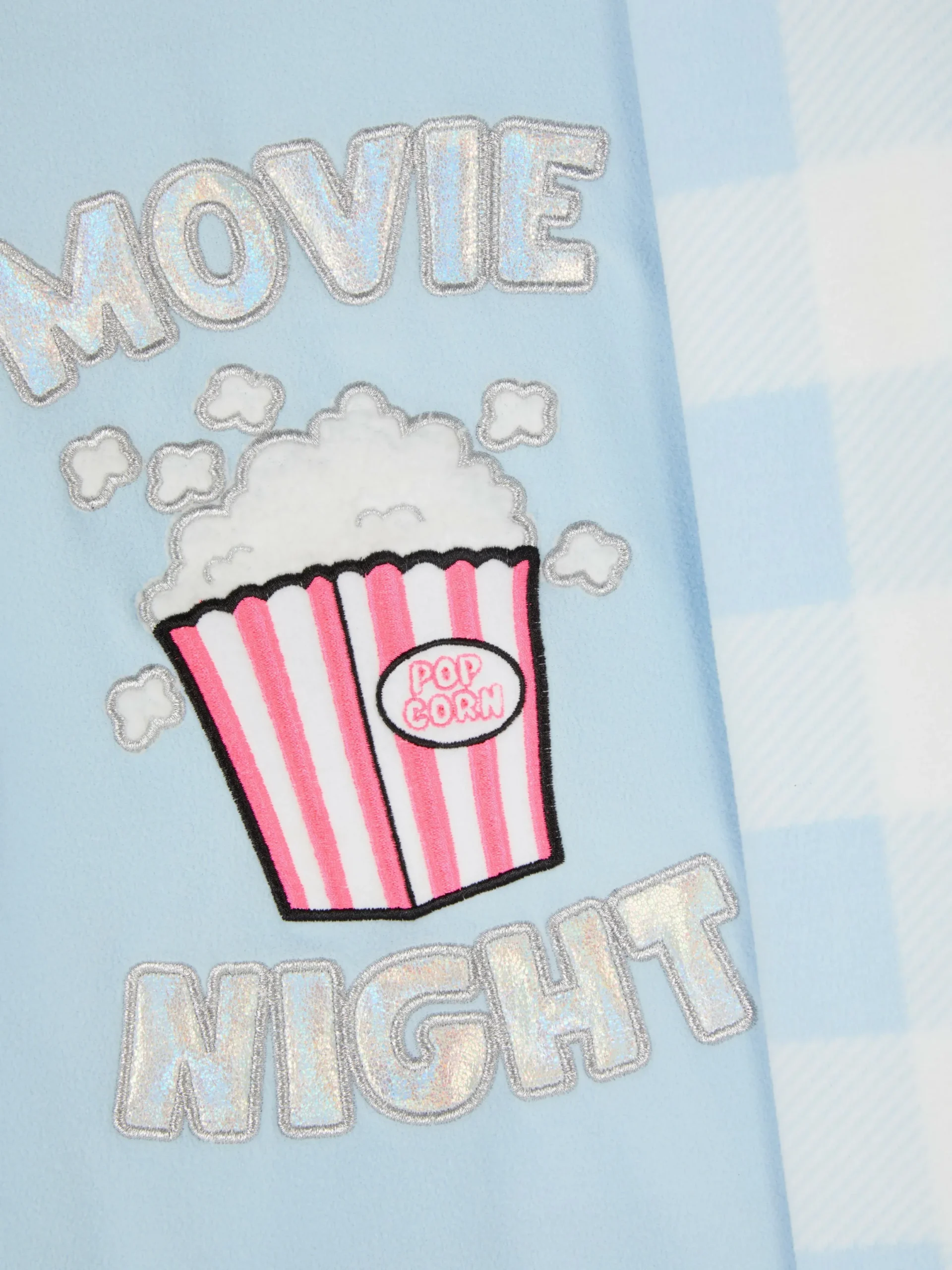 Pyjamas Et Vêtements De Nuit|Primark Pyjama En Molleton à Motif Pop-corn Bleu