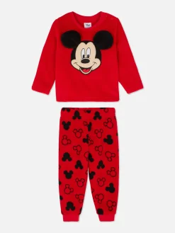 Pyjamas Et Vêtements De Nuit|Primark Pyjama En Molleton Disney Mickey Mouse Rouge