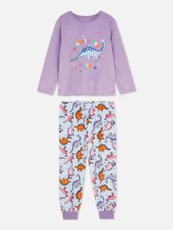 Pyjamas Et Vêtements De Nuit|Primark Pyjama En Velours Dinosaure Bleu clair